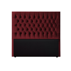 Praline Velvet Tufted Diamond Headboard