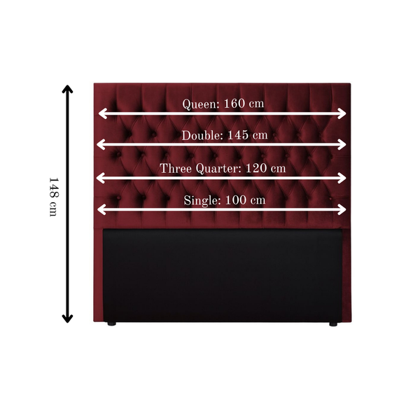 Praline Velvet Tufted Diamond Headboard