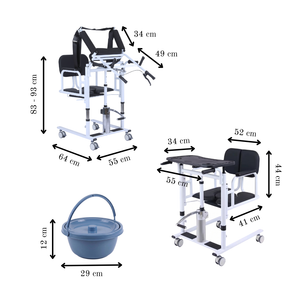 Camden Transfer Commode Wheelchair