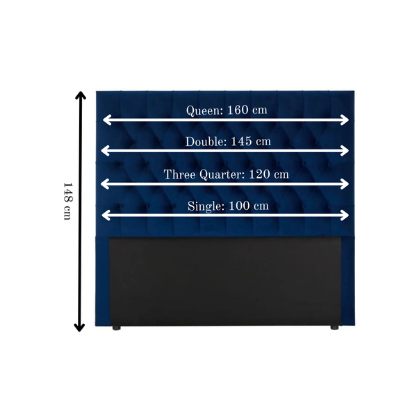 Praline Velvet Tufted Diamond Headboard