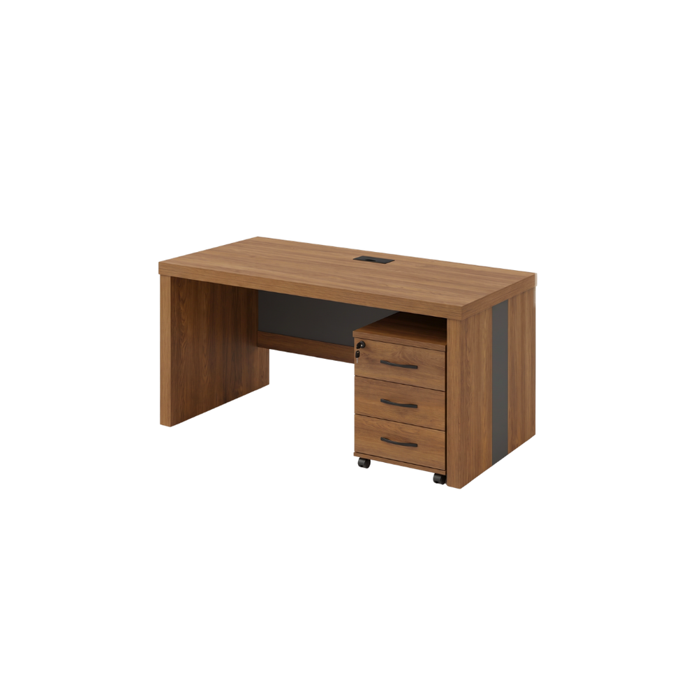 Ferro Office Desk with Cabinet