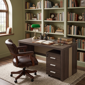 Kallisto Silkwood Three Drawer Office Desk