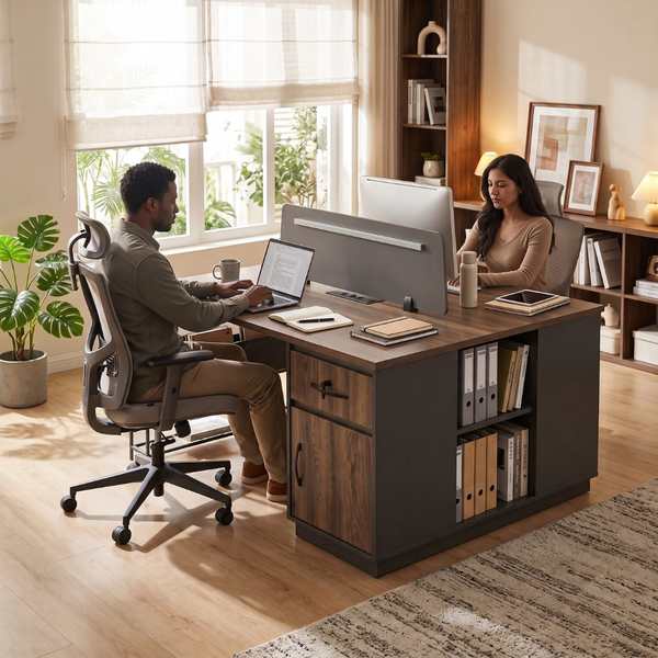 Ferro Dual Sided Office Desk