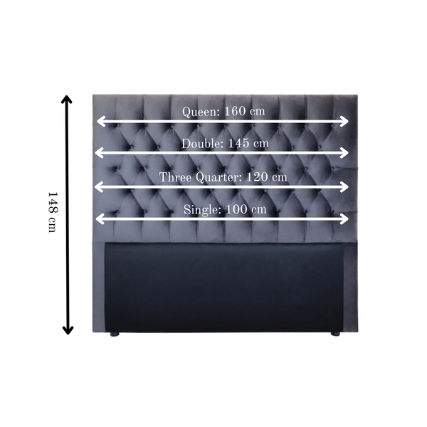 Praline Velvet Tufted Diamond Headboard