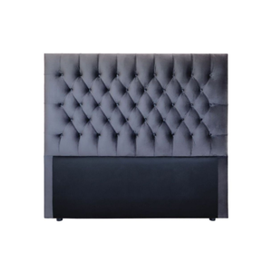 Praline Velvet Tufted Diamond Headboard
