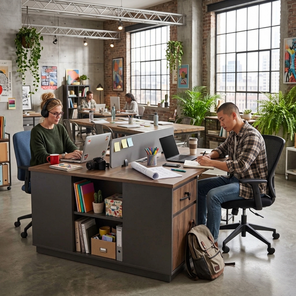 Ferro Dual Sided Office Desk