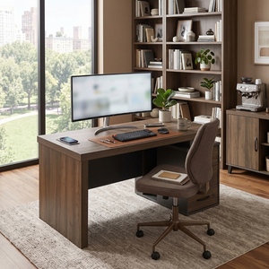 Ferro Executive Desk with Drawers