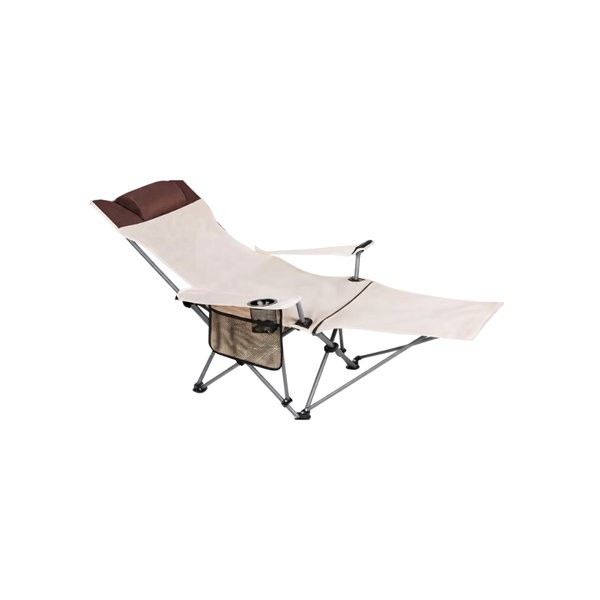 Foldable Reclining Camping Chair with Footrest