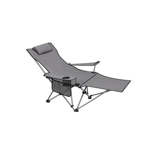 Foldable Reclining Camping Chair with Footrest
