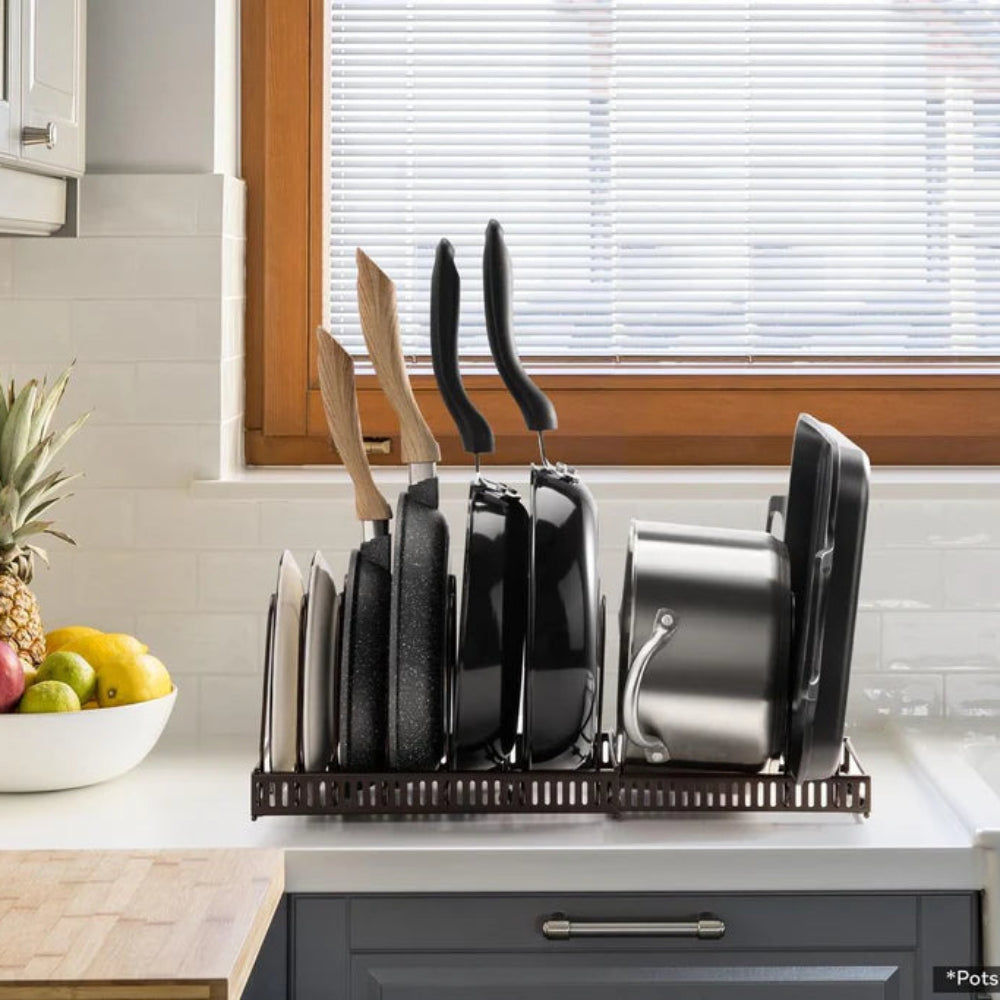 Expandable Pot and Pan Organizer