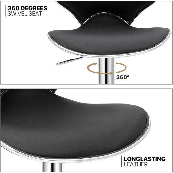 Nordic Adjustable Bar Stool (Set of 2)