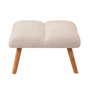 Reclining Linen Armchair & Ottoman