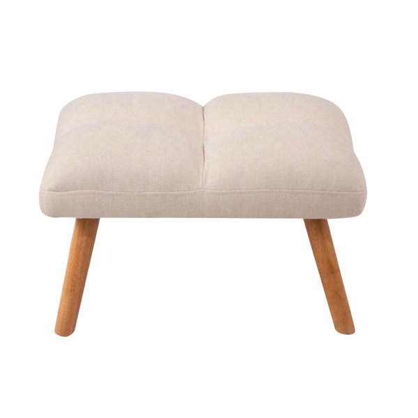 Reclining Linen Armchair & Ottoman