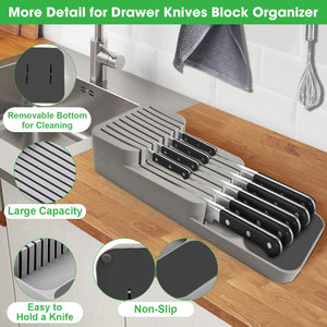 Tiered Knife & Utensil Drawer Organizer