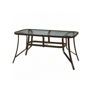Glass-Top Patio Dining Table