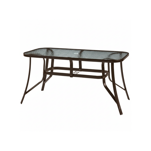 Glass-Top Patio Dining Table