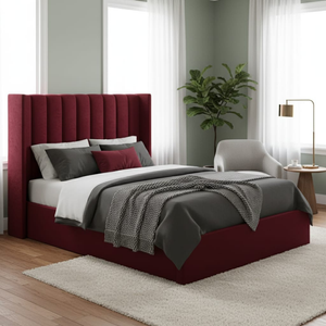 Lucera Velvet Winged Panel Headboard