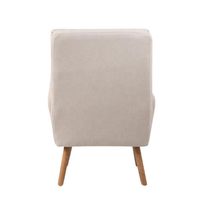 Reclining Linen Armchair & Ottoman