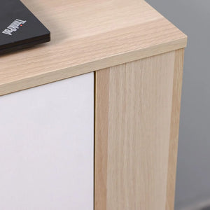 Averin Extendible Desk with Side Shelves
