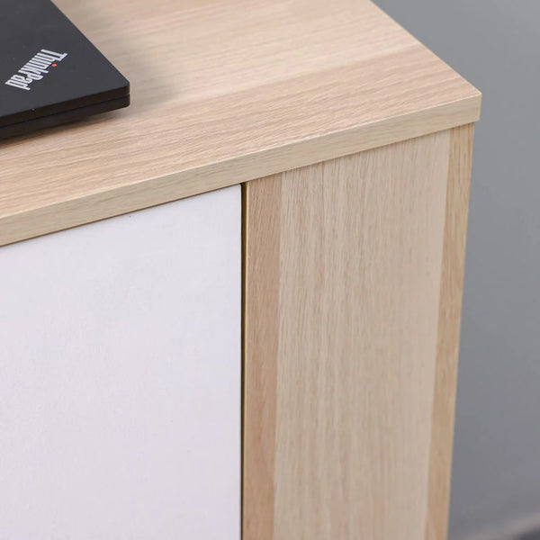 Averin Extendible Desk with Side Shelves