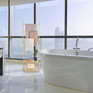 Bamboo Rack with Shelves