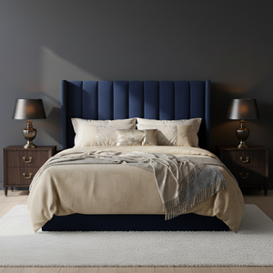 Lucera Velvet Winged Panel Headboard