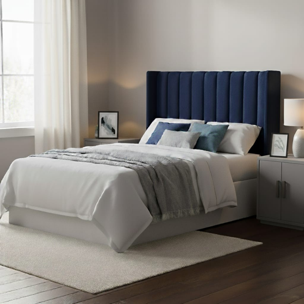 Lucera Velvet Winged Panel Headboard