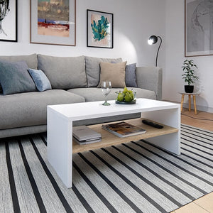 Arcline Coffee Table with Shelf