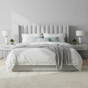 Lucera Velvet Winged Panel Headboard