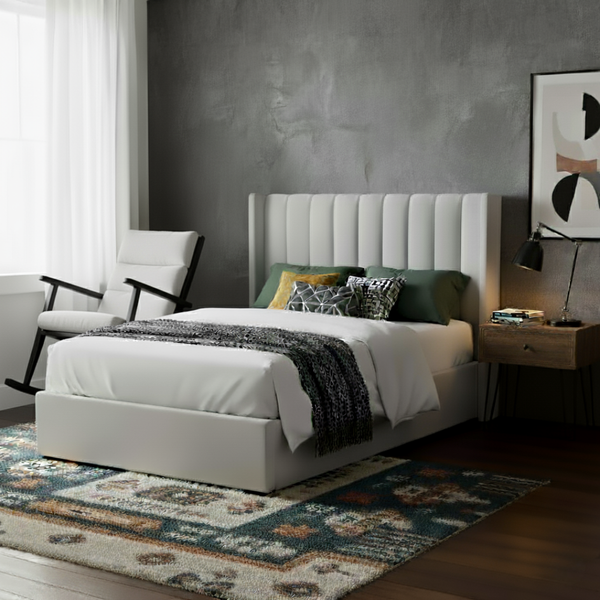 Lucera Velvet Winged Panel Headboard