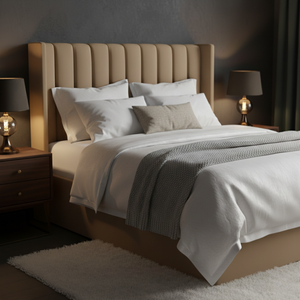 Lucera Velvet Winged Panel Headboard