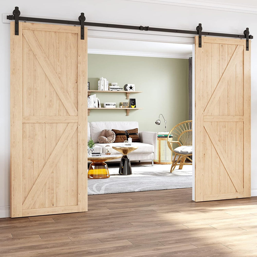 4m Sliding Double Barn Door Hardware Kit