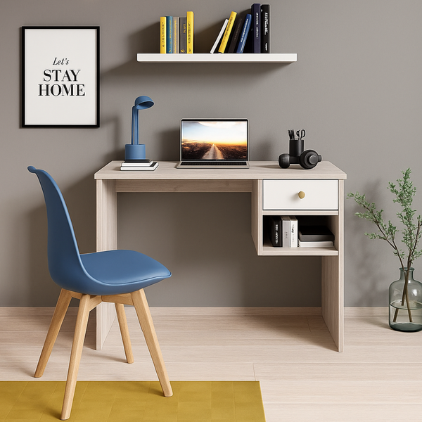 Student Desk with Drawer and Shelf 1200