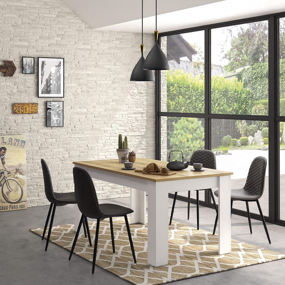 Seren Two-Tone Dining Table 1200