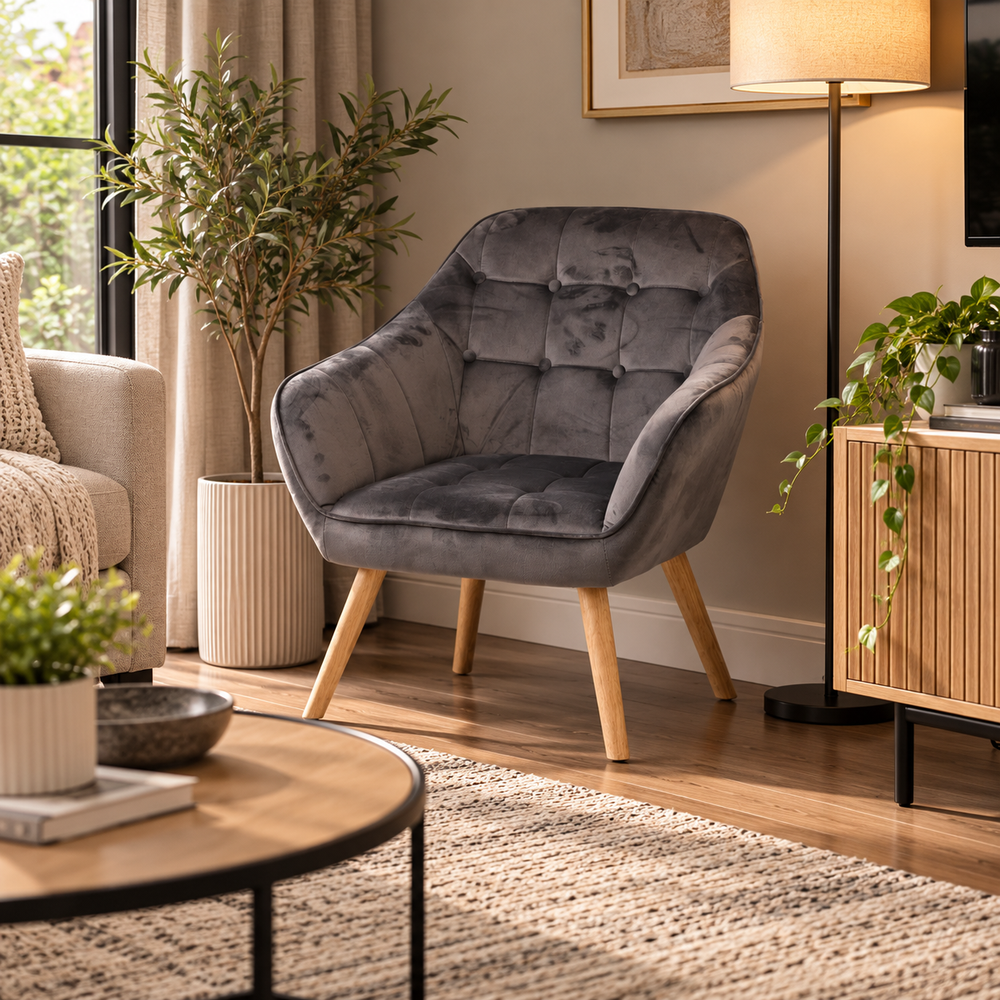 Amara Velvet Accent Chair