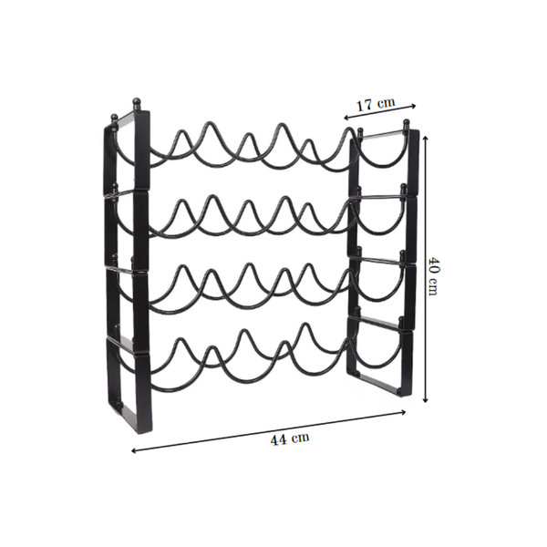 NoirWave 4-Tier Wine Rack