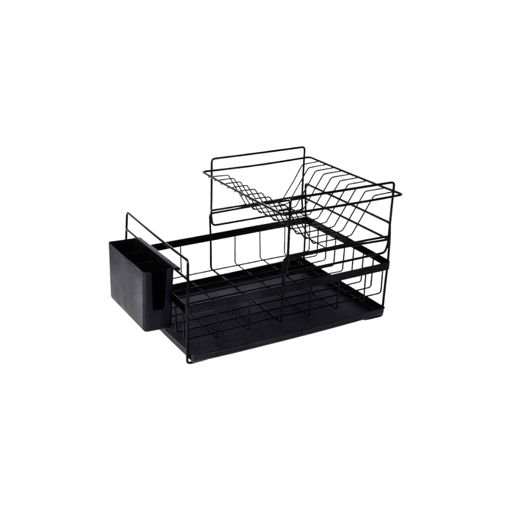 2-Tier Dish Drying Rack with Cutlery Holder