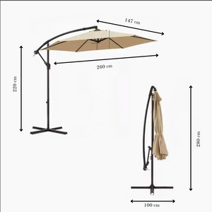 Decorum & Co - Solara Cantilever Patio Umbrella