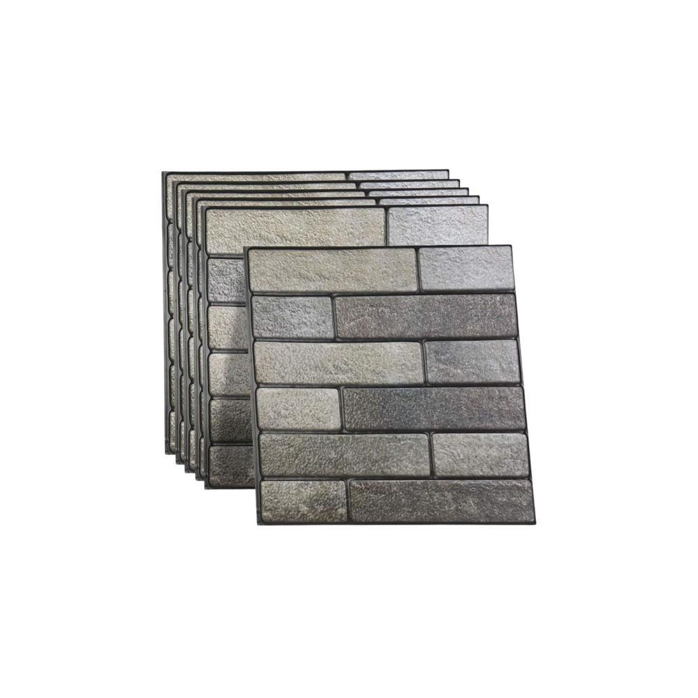 Greenstone Brick Wall Sticker Panels - 6 Pack (0.54 m²)