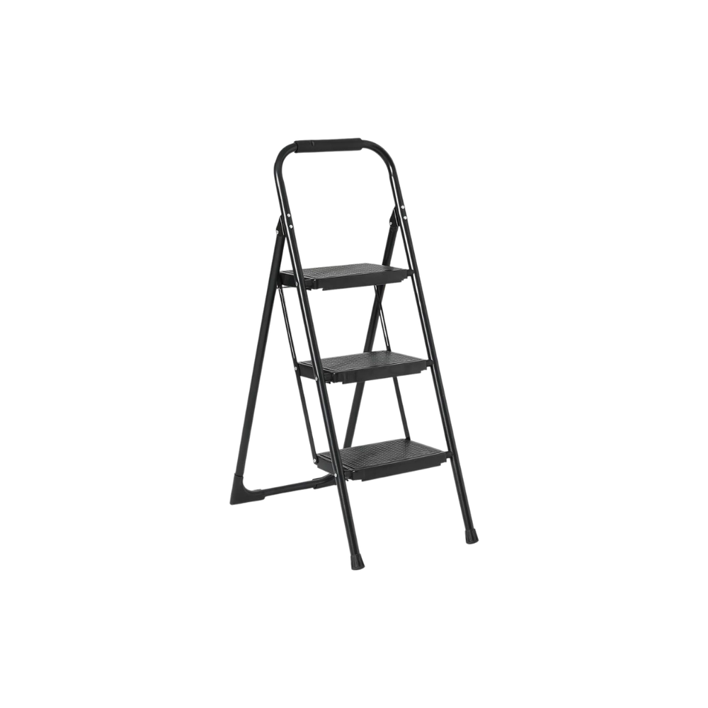 AscendPro 3-Step Foldable Steel Ladder