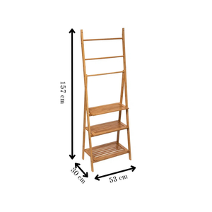 Bamboo Rack with Shelves