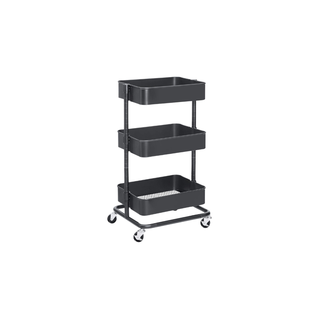 VersaCart 3-Tier Mesh Storage Trolley