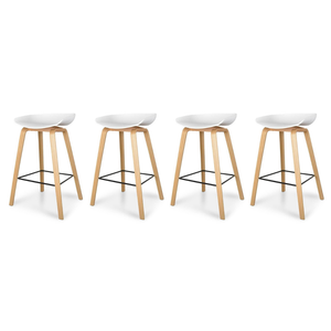 Scandinavian Bar Stool - Set of 4
