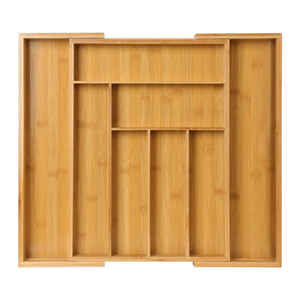 Expandable Bamboo Drawer Organizer