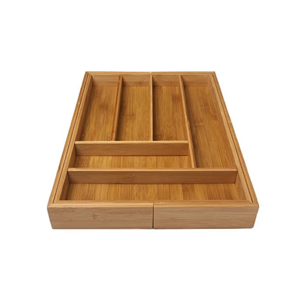 Expandable Bamboo Drawer Organizer