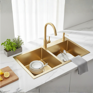 Modern Double Bowl Stainless Steel Kitchen Sink