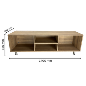 Open Shelf TV Unit - 140 cm