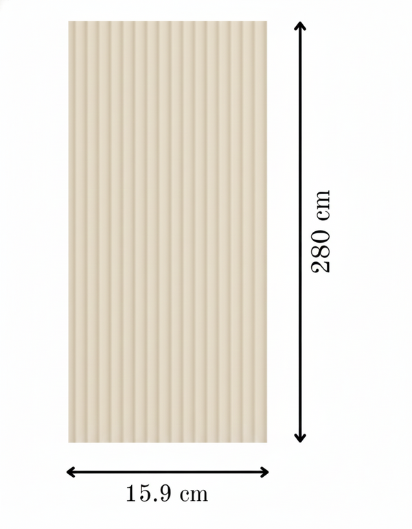 Fluted Wall Cladding Panels - Set of 10