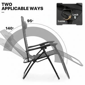 Adjustable Recliner/Lounger Zero Gravity Chairs - Set of 2