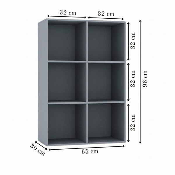 LoftCube Classic 6-Cube Storage Shelf